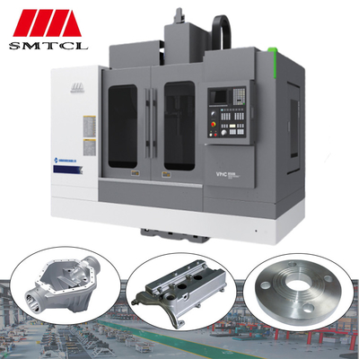 SMTCL VMC1100B 4 Axis CNC Milling Machine For Metals Fanuc Controllers 3 Axis Vertical Machining Center